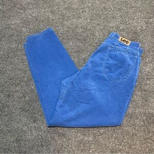 Vintage Lee Corduroy Blue Straight Tapered Leg Pants